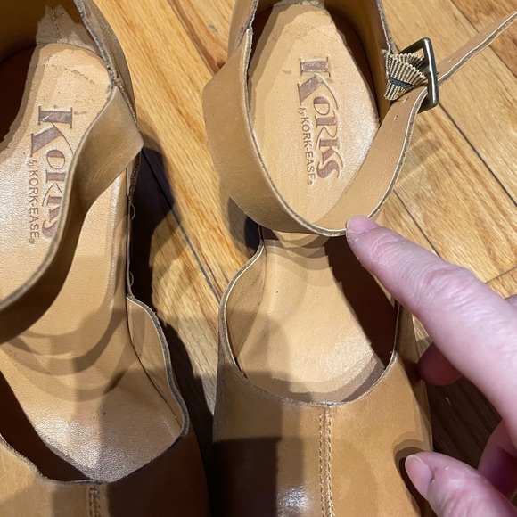 Evah Leather Ankle strap Chunky Block Boho Grommet Sandal Heels pumps retro stud - Picture 7 of 9